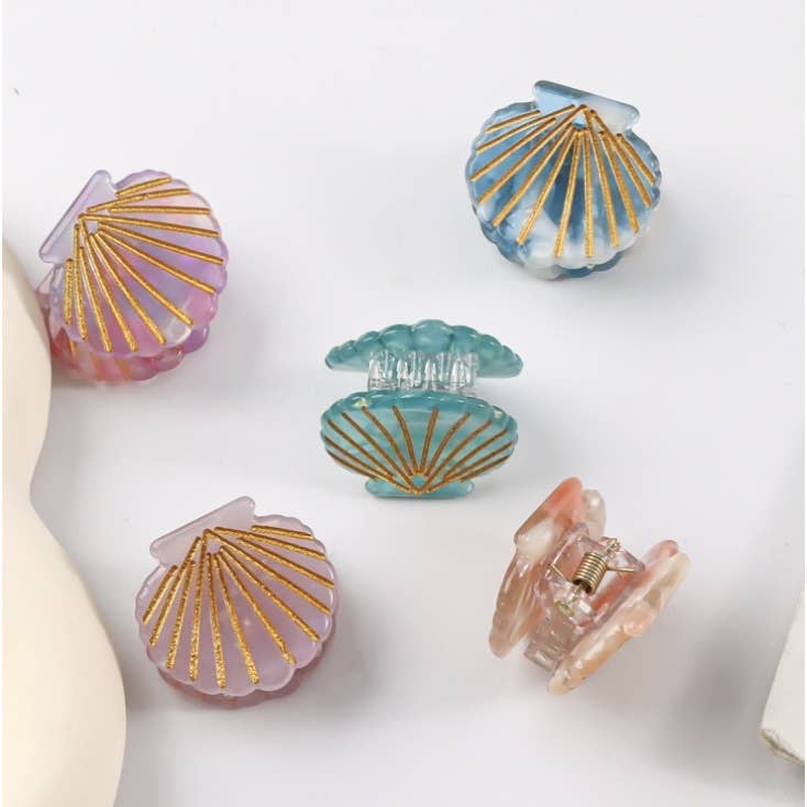 Assorted Mini Clamshell Hair Claws (daoka