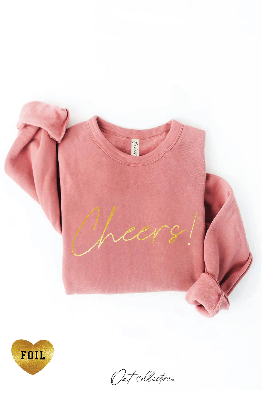 CHEERS! FOIL  Graphic Sweatshirt