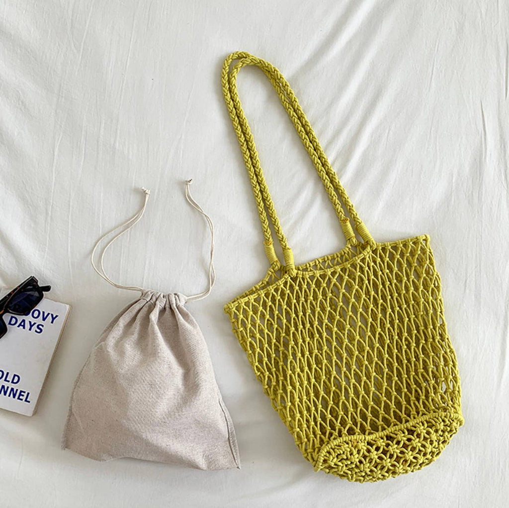 Cotton Woven Styled Shoulder Bag And Canvas Bag (tabo