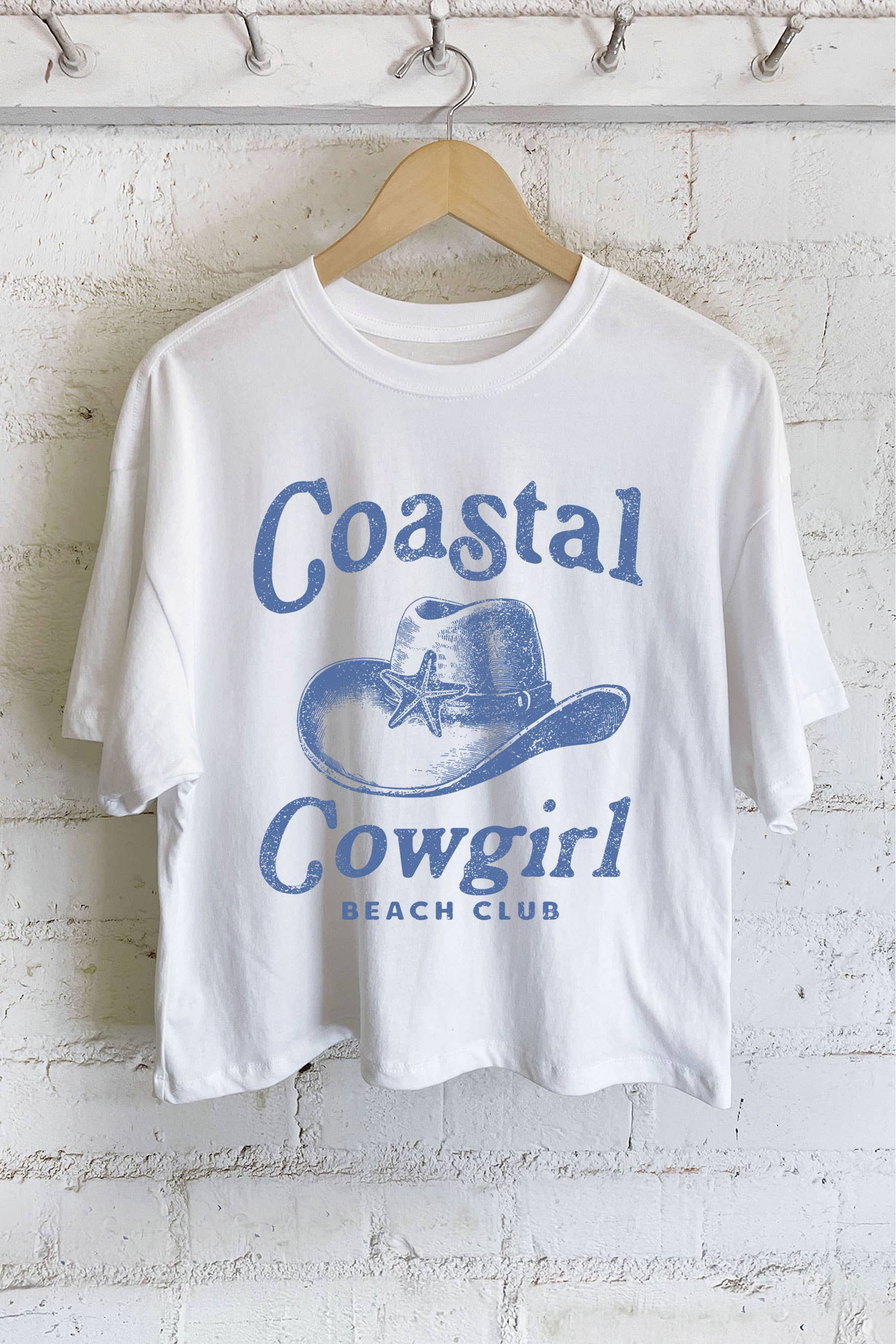 Coastal Cowgirl Graphic Long Crop Top