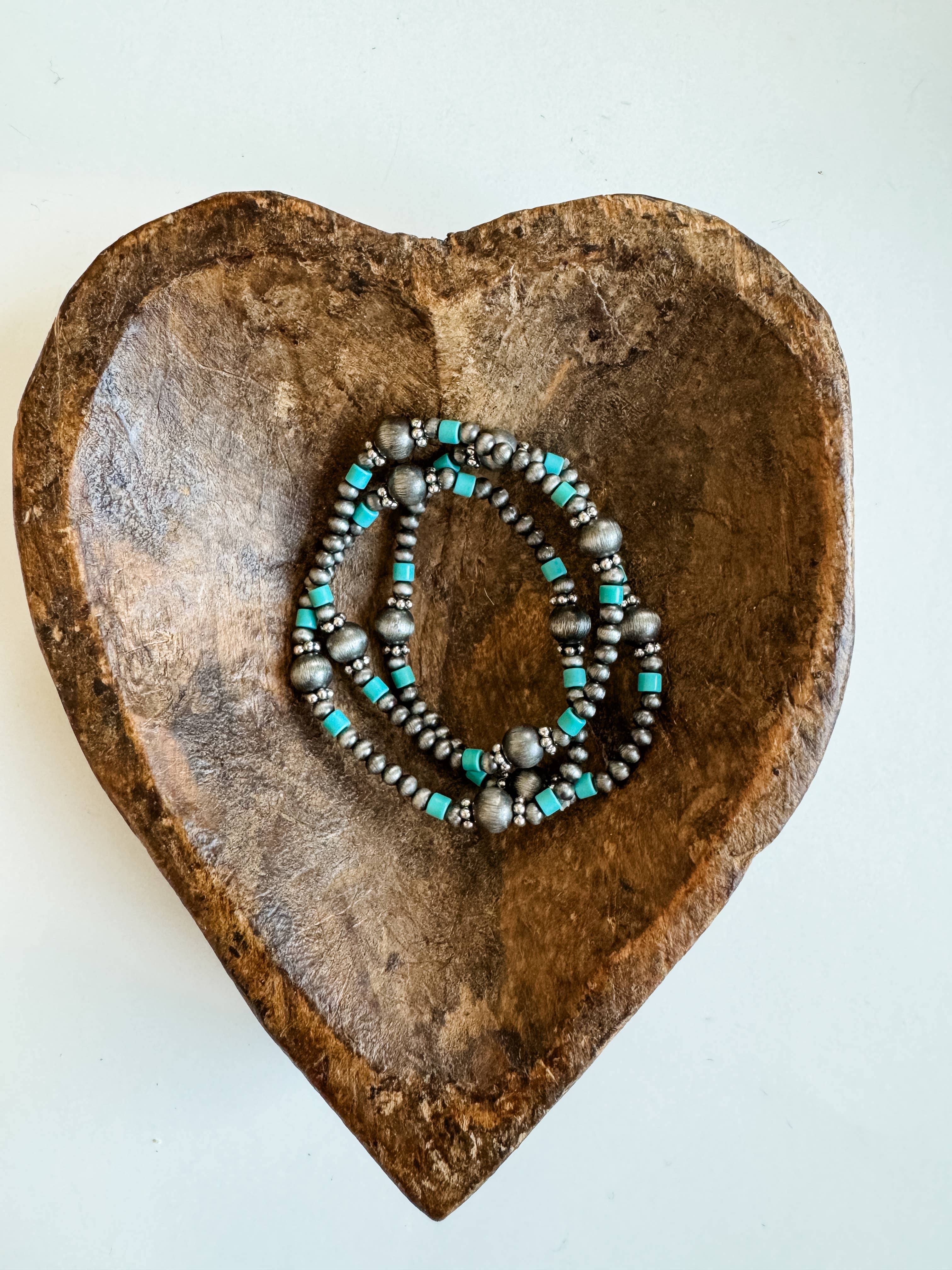 Navajo Bead Inspired Stretch Bracelets