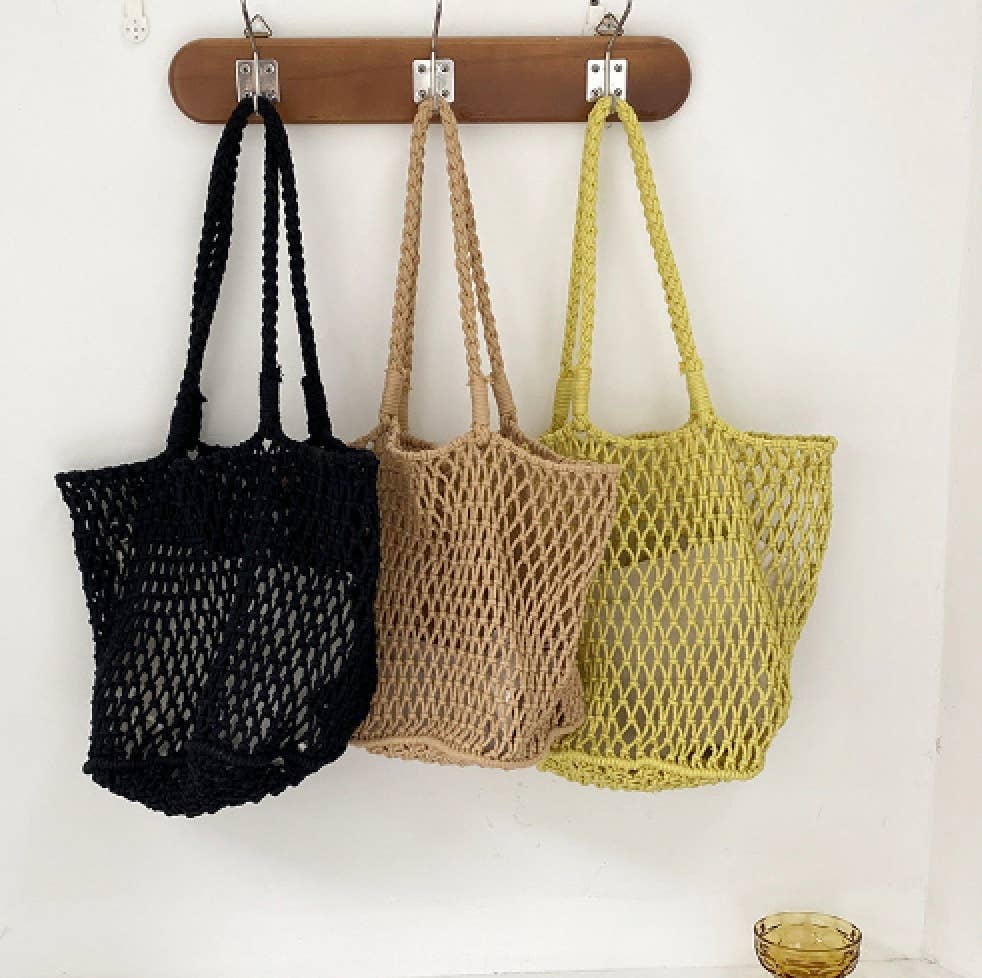 Cotton Woven Styled Shoulder Bag And Canvas Bag (tabo