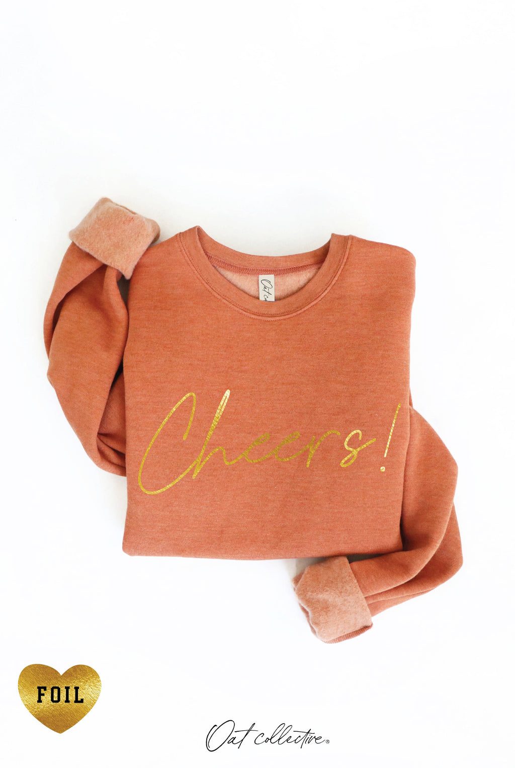 CHEERS! FOIL  Graphic Sweatshirt
