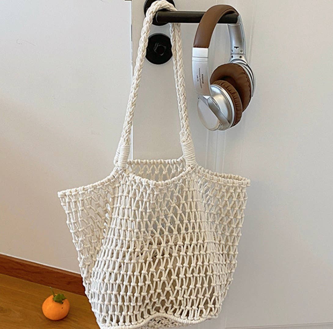 Cotton Woven Styled Shoulder Bag And Canvas Bag (tabo