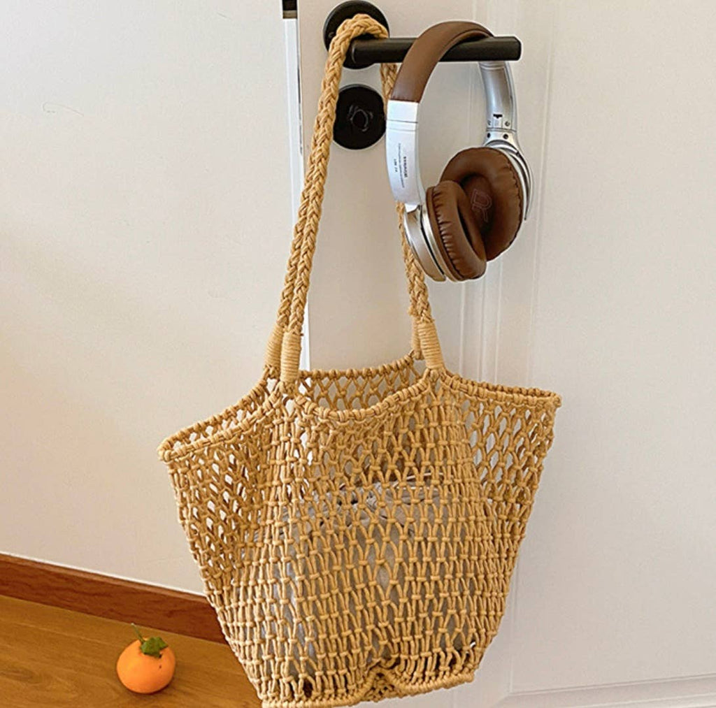 Cotton Woven Styled Shoulder Bag And Canvas Bag (tabo