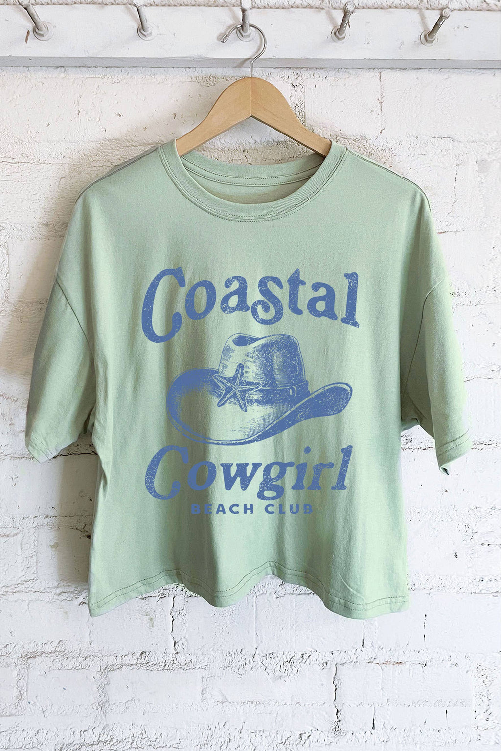 Coastal Cowgirl Graphic Long Crop Top