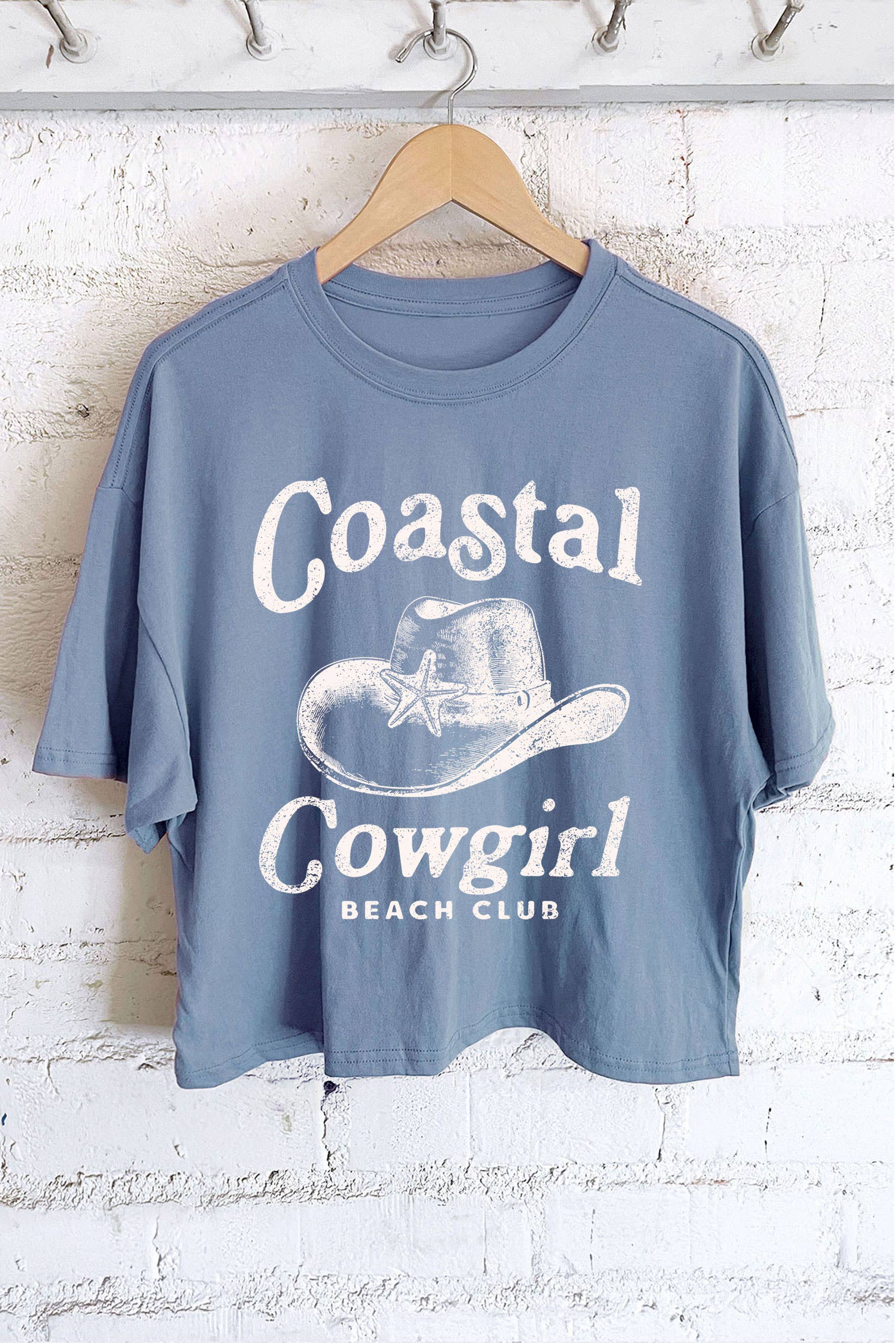 Coastal Cowgirl Graphic Long Crop Top